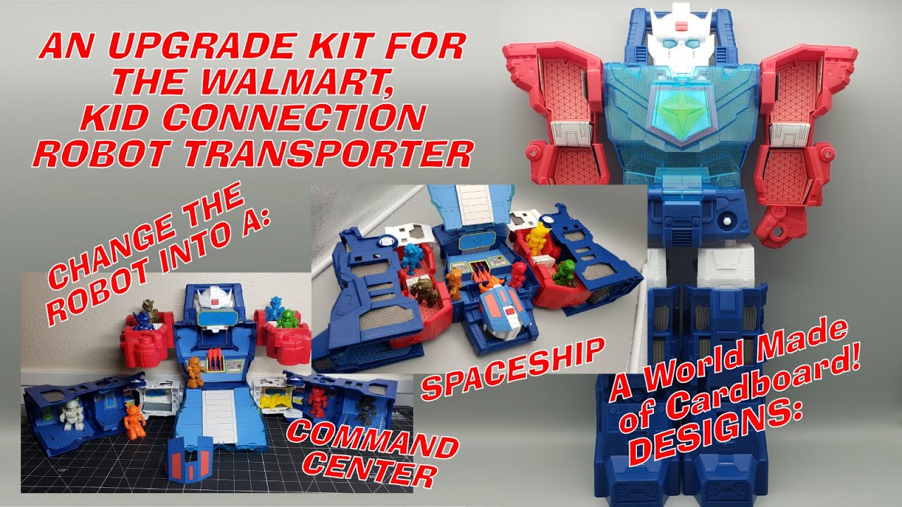 Designs: Kid Connection Robot Transporter Upgrade Kit Paper Craft Toy ...