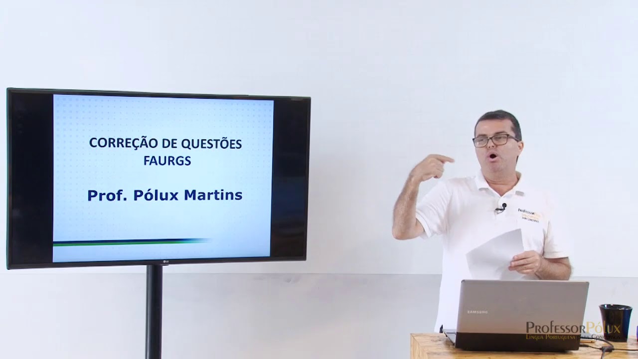 Curso de correção de questões FAURGS - aula demonstrativa