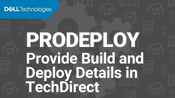 Provide Build and Deploy Details in TechDirect