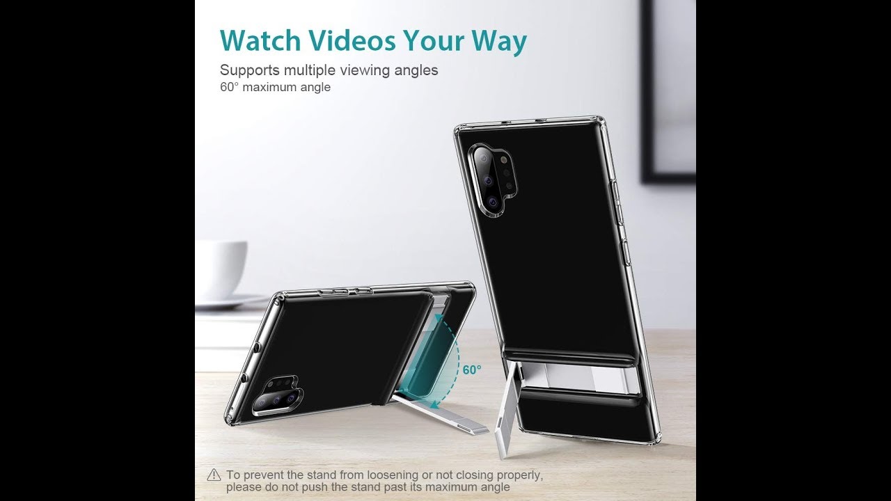 The Best Clear Cases For The Galaxy Note 10+ Pt.01 - The ESR Crystal Clear Metal Kickstand Case video editing software free