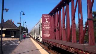 ICE EMD SD40-2 6438 DME 6359 Manifest Freight Deerfield Metra Station