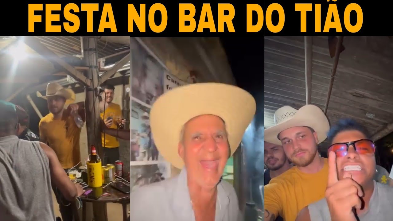 GUSTAVO TUBARÃO COM A TURMA NO BAR DO TIÃO,NA MAIOR DIVERSÃO 😂🥳 - YouTube