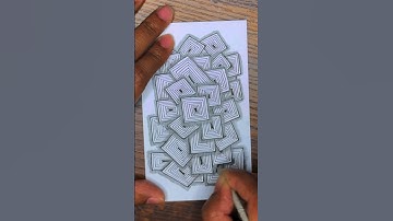 Amazing And Relaxing Zentangle Pattern ❤️ #shorts #zentangle #ytshorts #doodle #easyart #mindfulart