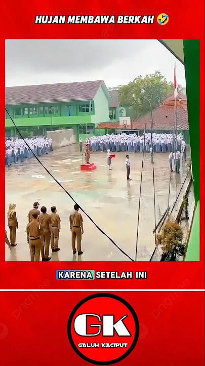 THIS IS WHAT IT'S LIKE WHEN STUDENTS ARE DURING A SCHOOL CEREMONY AND IT SUDDENLY RAINS #shortvid...