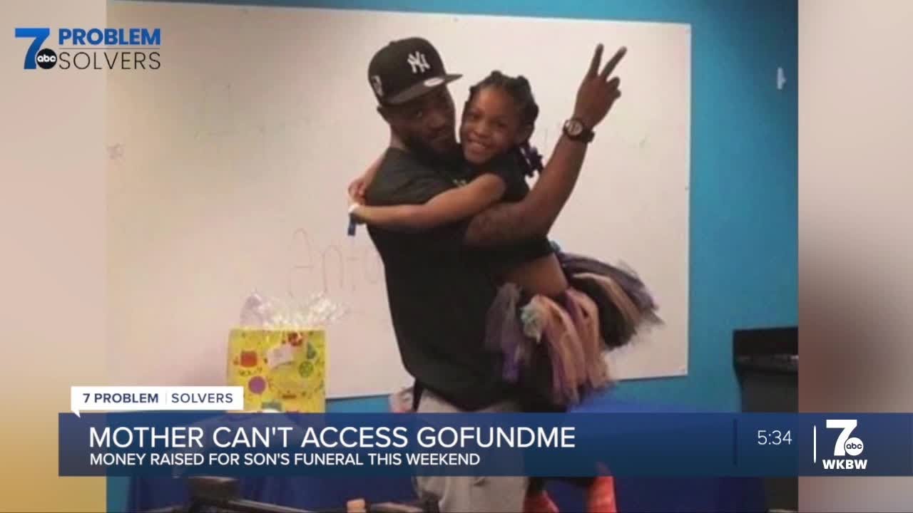 7 Problem Solvers helping grieving mother access GoFundMe account for her son's funeral