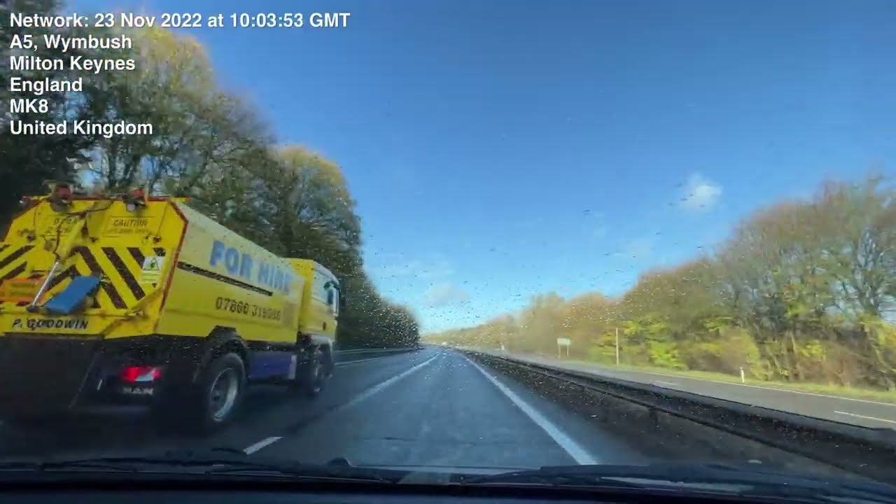 🇬🇧141mins | A34 from A5 Milton Keynes to Waterlooville | Wet Sunny November Day 2022 | No Music
