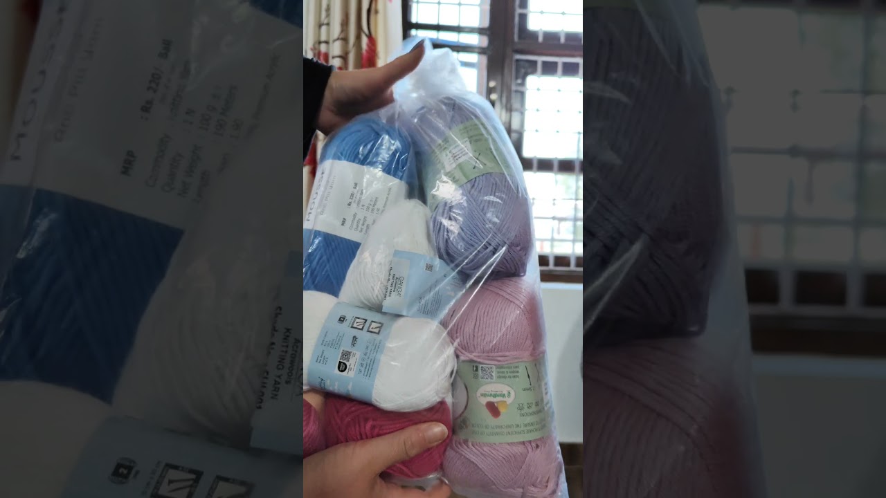 Kayson india yarn haul, taj mousse yarn review, crochet pattern 