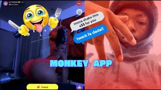 Making girls twerk on monkey app in SILENT RIZZ! watch alone😱 screenshot 3