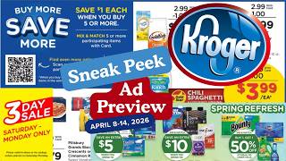 *3 DAY SALE* Kroger SNEAK PEEK Ad Preview for 4/8-4/14 | MEGA SALE, Weekly Dig, Beauty Event, & MORE
