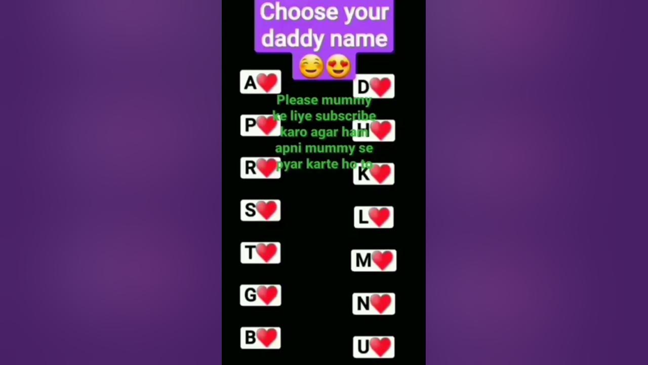 Papa Ka Name Ka First Letter Choose Karo viral shorts Viral Shorts papa-ka-name-ka-first-letter-choose-karo-viral-shorts-viral-shorts
