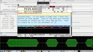 Transmitting Morse Code on your RIG in AFCW MODE - pt 7 - transmit test using MIDI CW keying Profile
