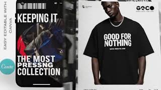 Streetwear Social Media Canva Template | Urban Fashion Branding Kit