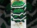 Green dress with beads for Paola Reina