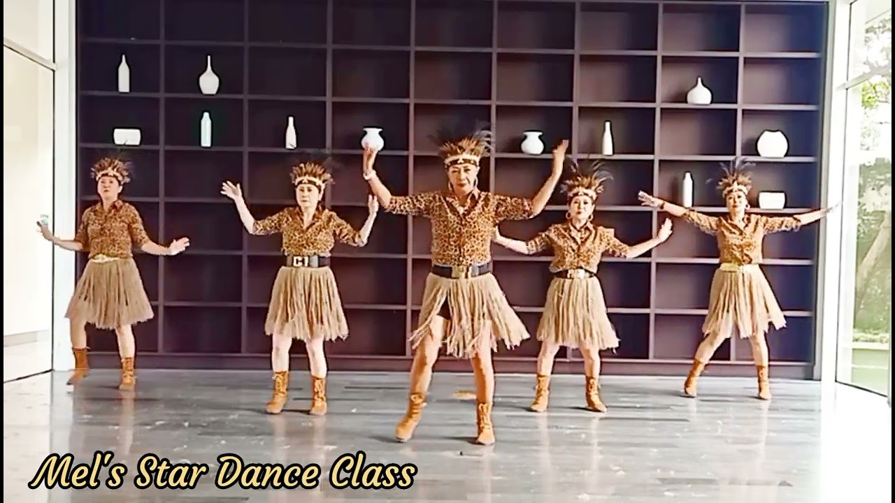 Waka Waka Line Dance||Demo by Tayuka Karamoy & Mel's Star Dance Class