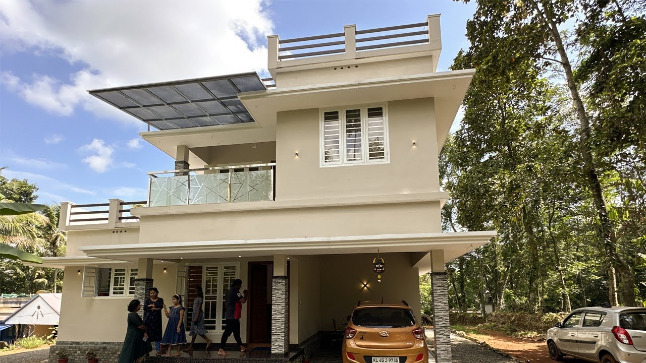 house tour of 1750 sqft. home in Malayalam😍modular kitchen interior