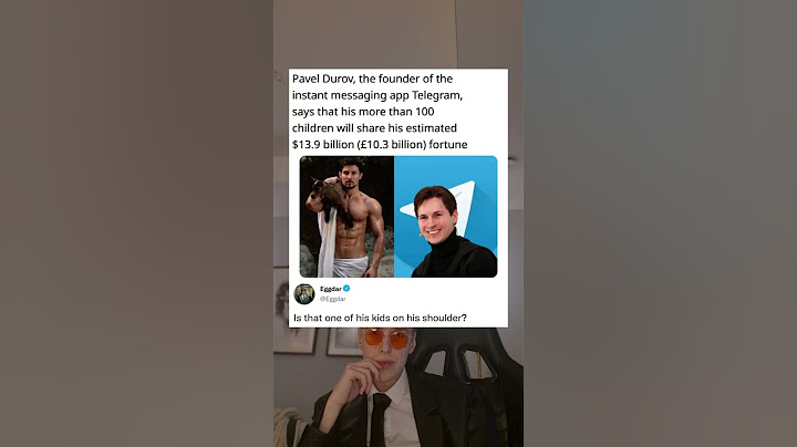 Pavel Durov, the founder of the instant messaging app Telegram, says that his more than 100 children