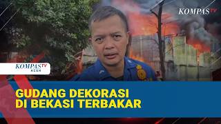 Gudang Dekorasi Pengantin di Bekasi Terbakar, 8 Mobil Damkar Dikerahkan