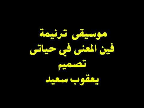 فين المعنى فى حياتى موسيقى وكلمات