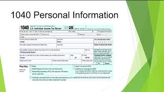 SIMPLE 1040 TAX PRESENTATION ACTUAL FORMS