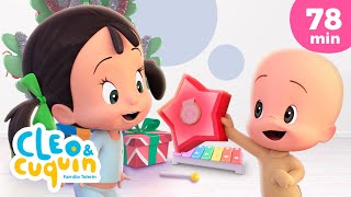 Si tu eres muy feliz y es Navidad y más canciónes infantiles para bebés con Cleo y Cuquín