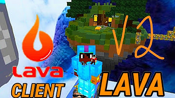 LAVA CLIENT v2 para MINECRAFT PE com KEYSTROKES, COSMETICS, ARMOR HUD e muito mais.