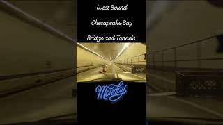 West Bound Chesapeake Bay Bridge and Tunnels in the rain in 30 sec. September 18, 2023