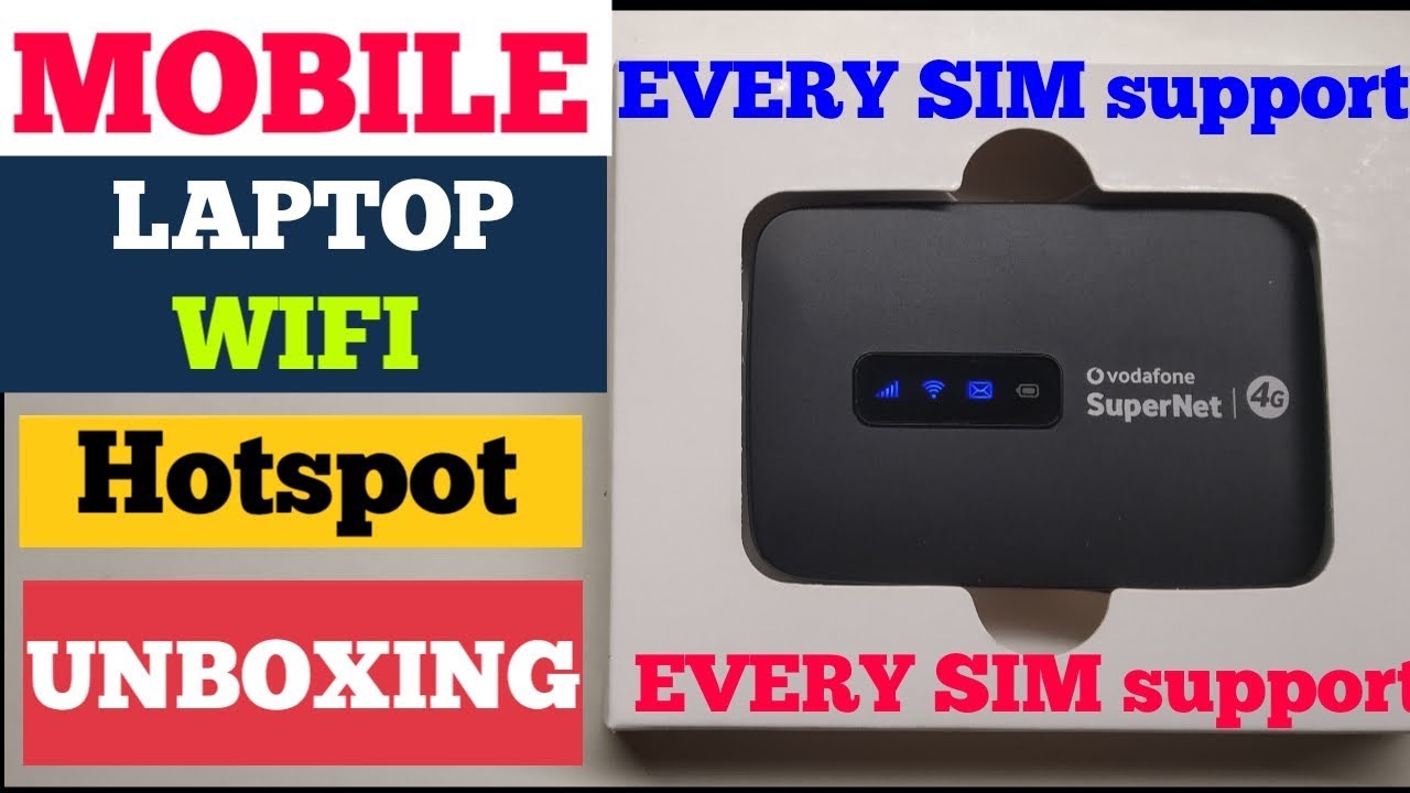 vodafone, airtel,jio,4g portable hotspot WiFi unboxing Every sim
