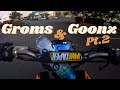 Grom Wheelies With The Homies