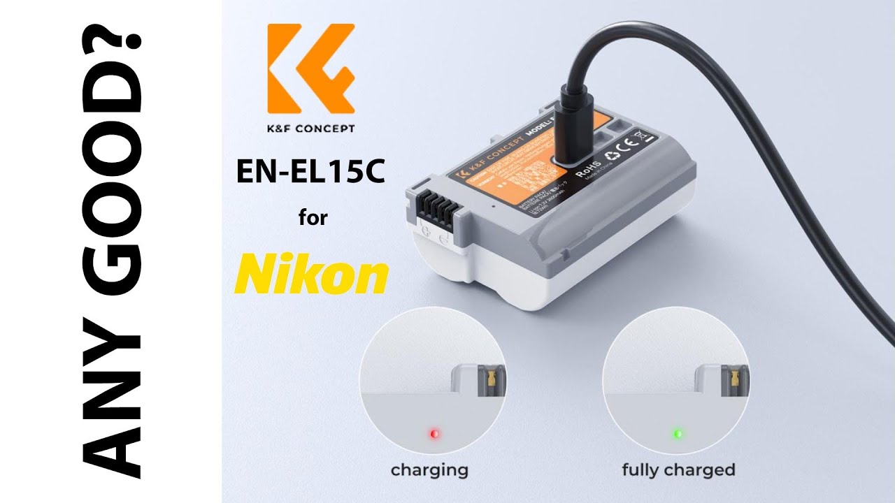 K&F Concept Nikon EN-EL15C Replacement Battery Review