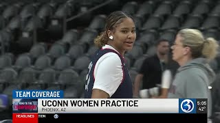 UConn women practice ahead of showdown with South Carolina in Final Four