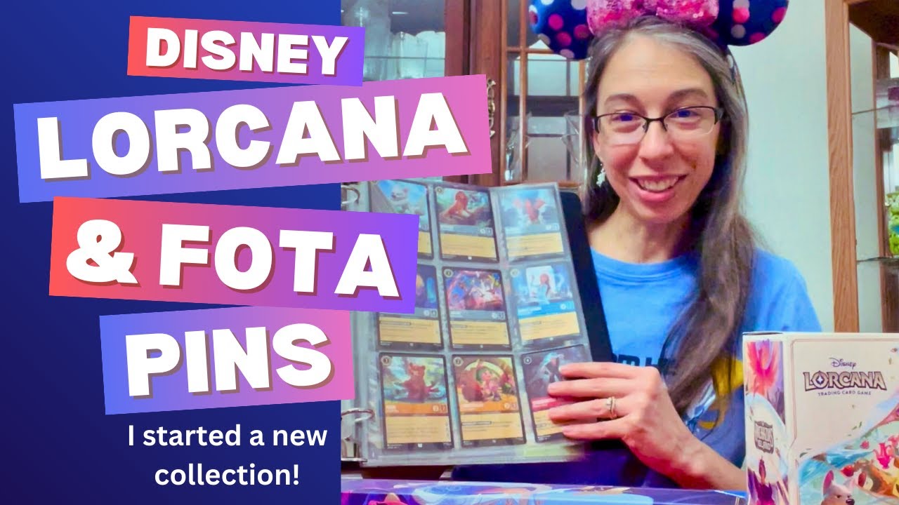 Collecting Disney Lorcana Cards & Pins at Epcot's Festival of the Arts!