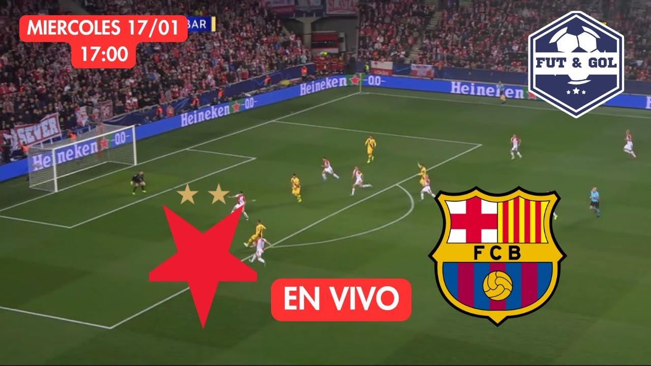 🔴 SLAVIA PRAGA - BARCELONA EN VIVO | CHAMPIONS LEAGUE - FUT AND GOL