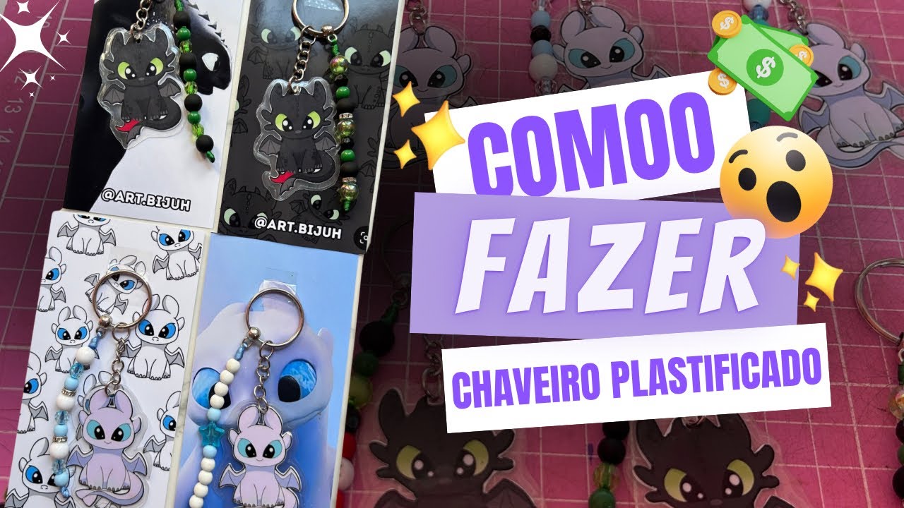 COMO FAZER CHAVEIRINHO PLASTIFICADO PERSONALIZADO
