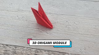 How to make an origami paper module size 1/32 for 3D origami with Ski