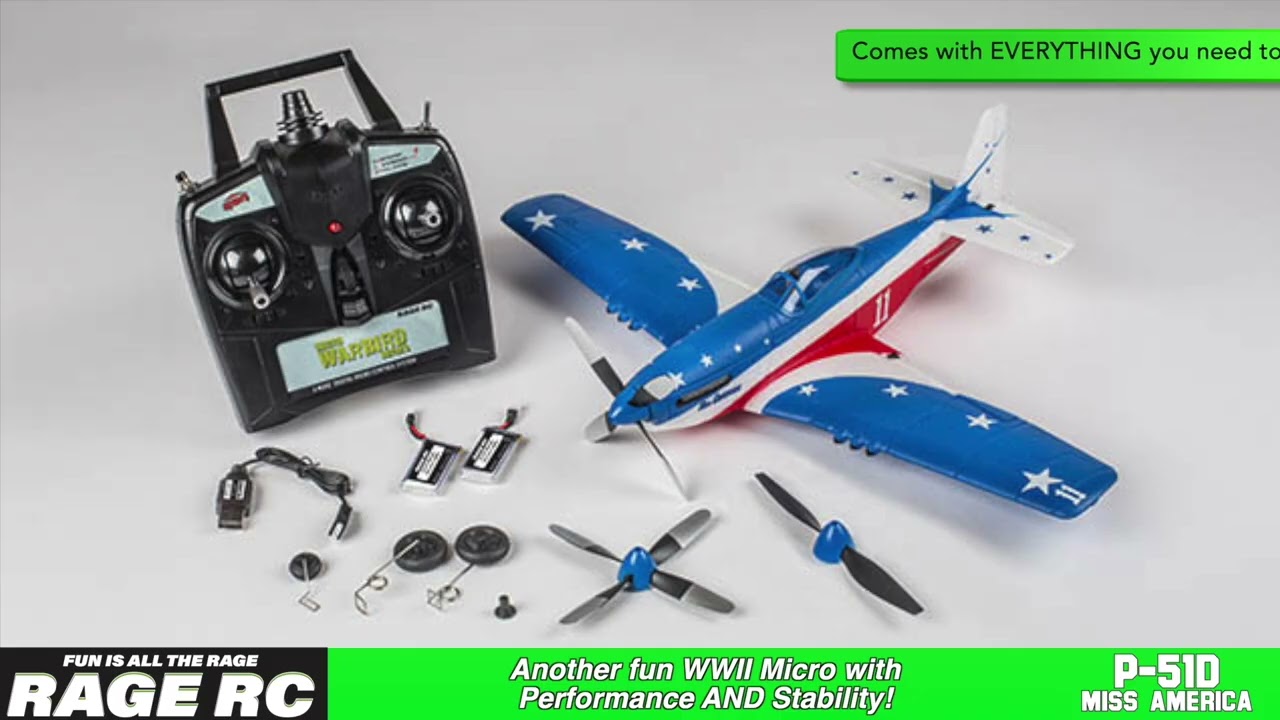 Miss America P-51D Mustang Ready-to-Fly Airplane from Rage R/C