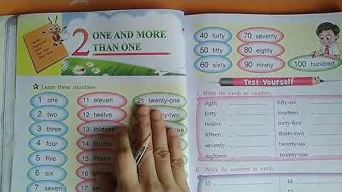 Class-1 English Grammar Chapter-2 "One and more than One"