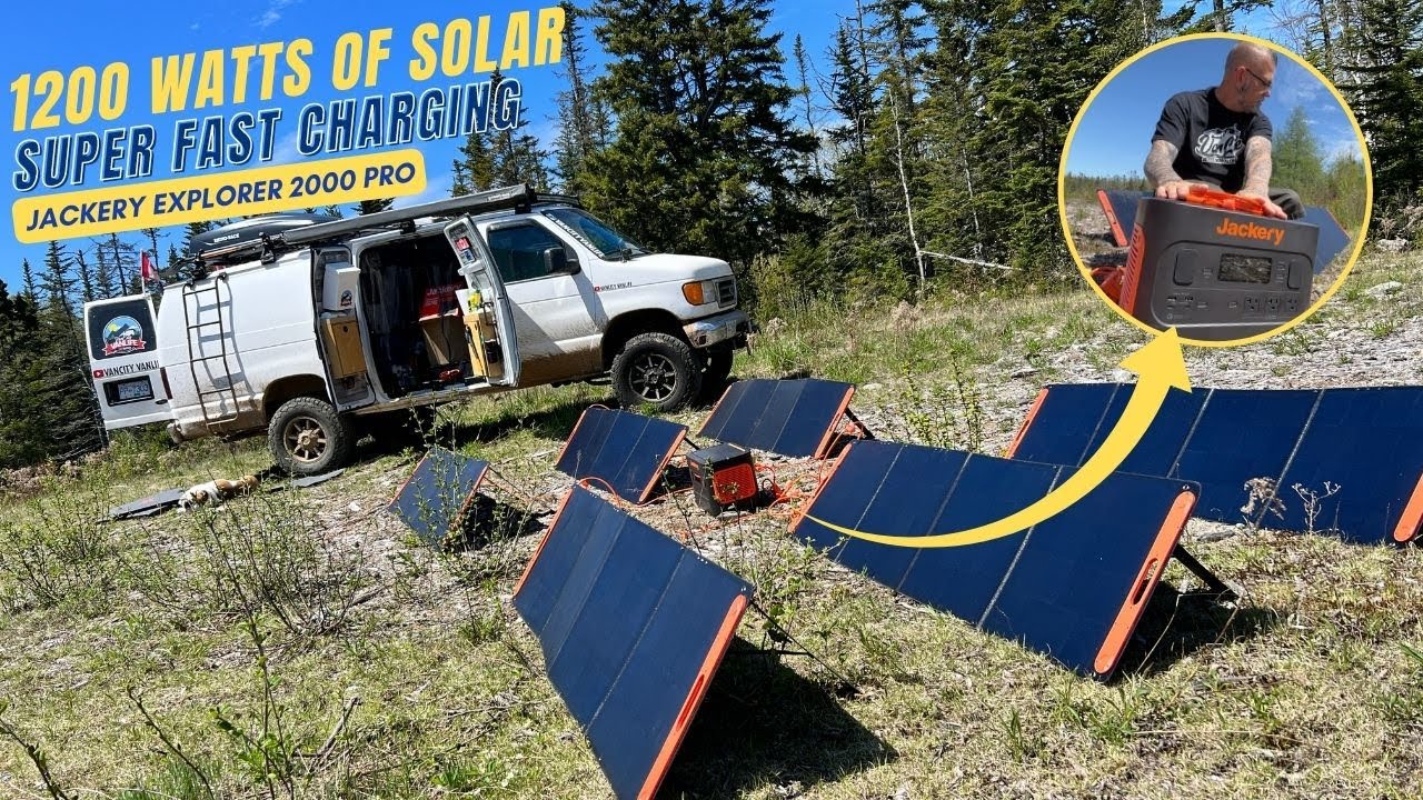 “CHARGES IN 90 MINUTES” JACKERY 2000 PRO With 1200 WATTS OF SOLAR