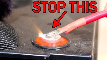 Inverter has a Spark with Battery Connection