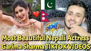 Pakistani React On Beautiful Nepali Actress Garima Sharma LATEST TIKTOK VIDEOS | Rk ReActions