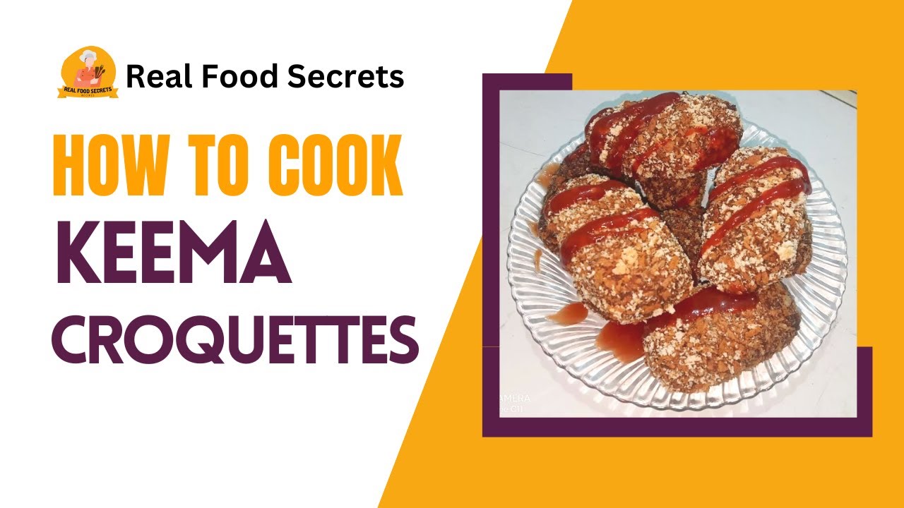Keema Croquettes Recipe By Real Food Secrets restaurantstyle 