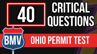 BMV Ohio Permit Test 2026 (40 Critical Questions)