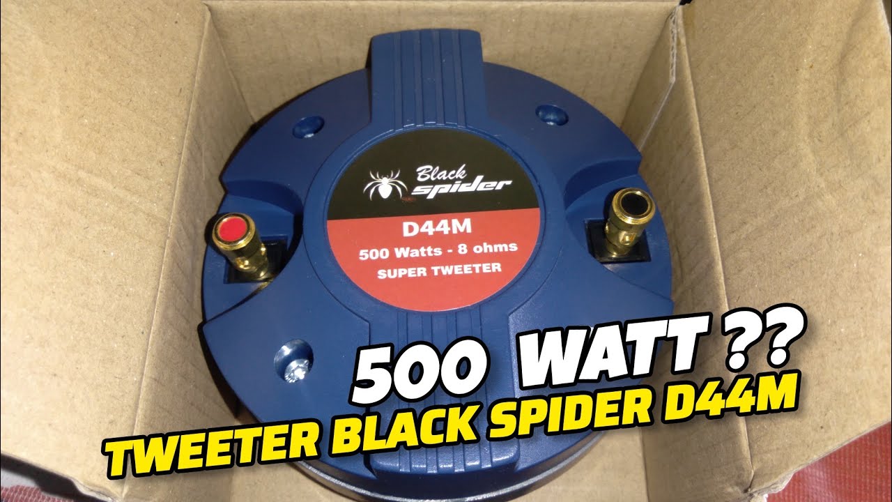 Review tweeter black spider d44m - 500 watt 8 ohm