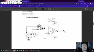 STUDY OF ADDER, SUBTRACTOR, USING OP-AMP