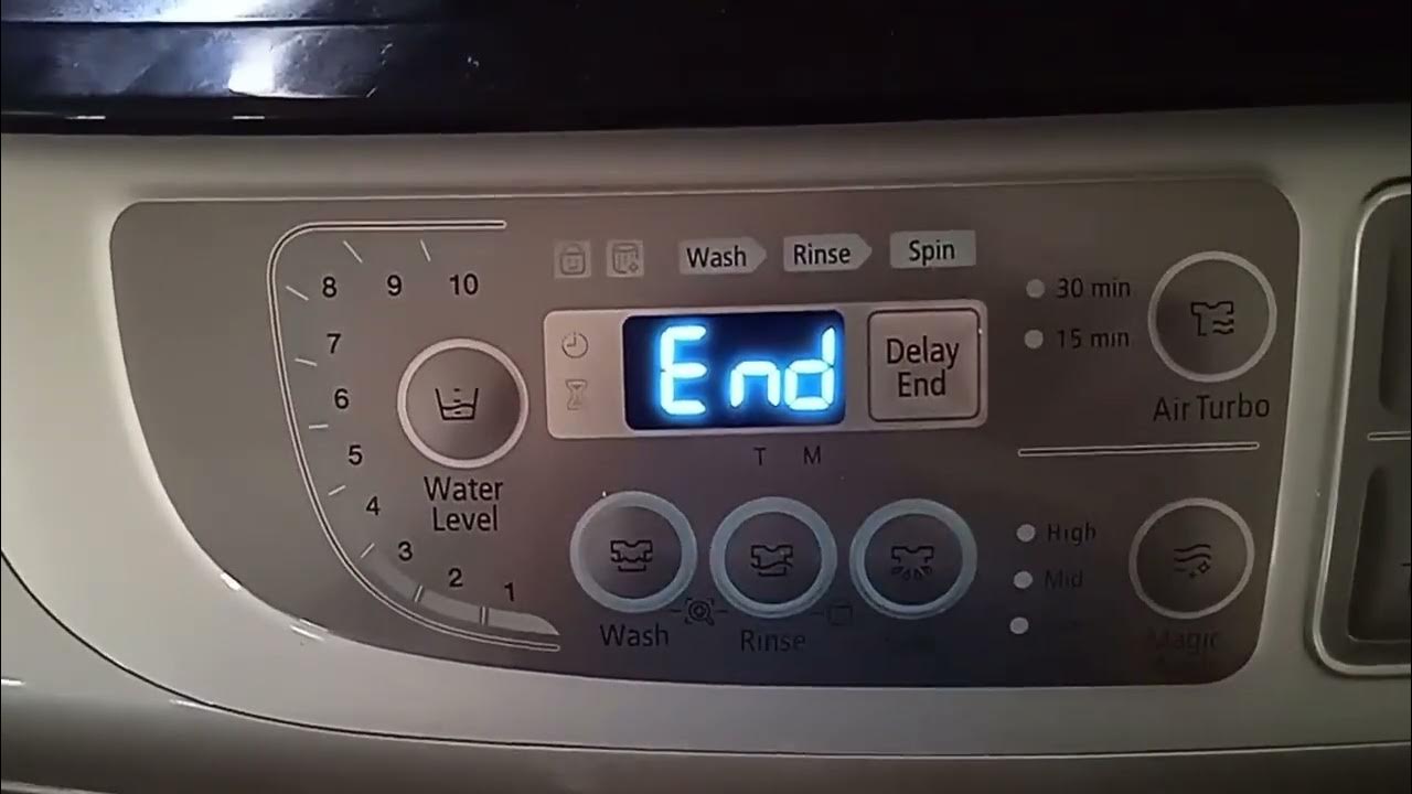 Samsung Washing Machine Top Load 10 5 Kg wobble End Song (Reverse) YouTube