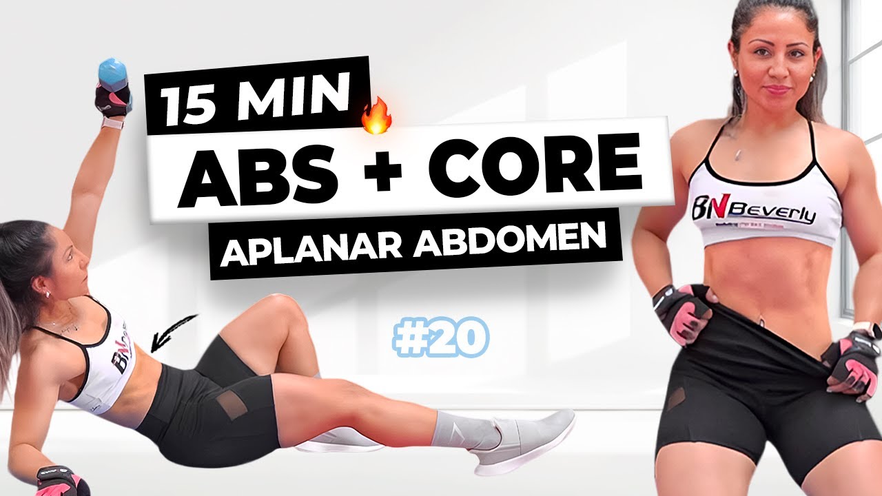 Haz Esto 15 Min Diarios para APLANAR ABDOMEN - Brutal Rutina Abdominales en Casa, en Tiempo Real
