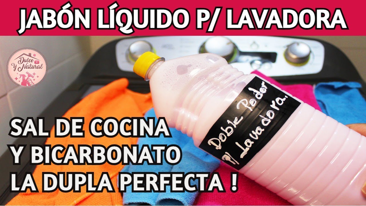 ✨ No creerás lo efectivo de unir éstos dos ingredientes para lavar en lavadora/ Dulce y  Natural.