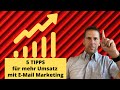 5 Tipps für mehr Umsatz mit deinem E Mail Marketing Prozess 2022