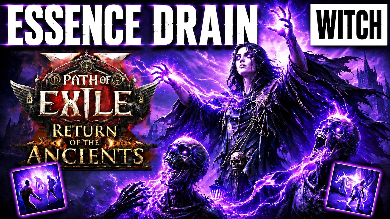 MOST OP ESSENCE DRAIN WITCH BUILD SO FAR IN 0.5! POE 2 Essence Drain Build 0.5 (NEW META)