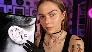 ASMR Cozy Tattoo Shop RP.  Drawing Tattoo on Your Ears ~ (No Machine) screenshot 5