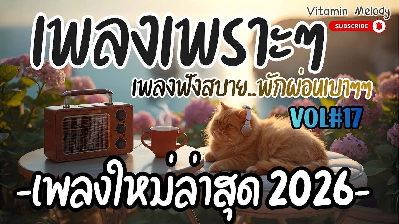 💊🎵VOL#17 รวมเพลงเพราะๆ เพลงไทยฟังฟิน ฟีลอบอุ่น ฟังยาว | เพลงร้านกาแฟ เพลงชิลทำงาน | Vitamin Melody